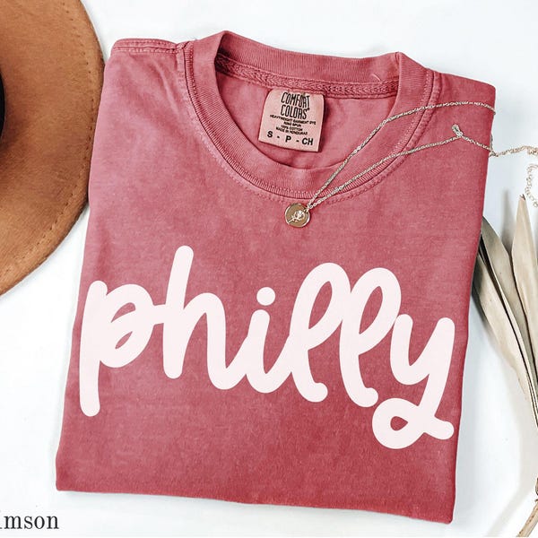 Camiseta Comfort Colors® Philly, Camiseta de mujer Philly, Regalos de Filadelfia