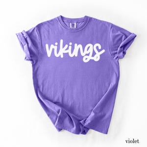 Comfort Colors® Custom Team Shirt, Personalized Team Name Shirt, Custom Mascot Shirt, Game Day Shirt, School Spirit Tee, Custom Sports Shirt image 3