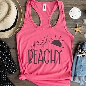 Tank Tops for Women, Beach Tank Top, Beach Tanks, Beach Shirt, Womens Tank, Tank Top, Comfy Tank, Beach Shirt, Vacay Tank