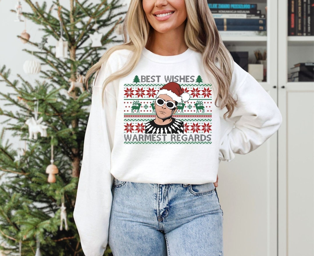 Comfort Colors® Best Wishes Warmest Regards Ugly Christmas Sweater