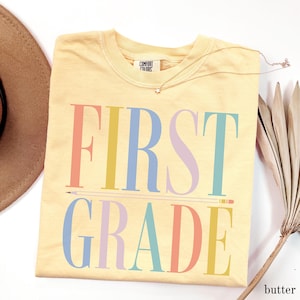 Comfort Colors® First Grade Teacher Shirt, First Grade Shirt for Teachers, First Grade Teacher Team Shirts, Teacher Gift for New Teacher image 8