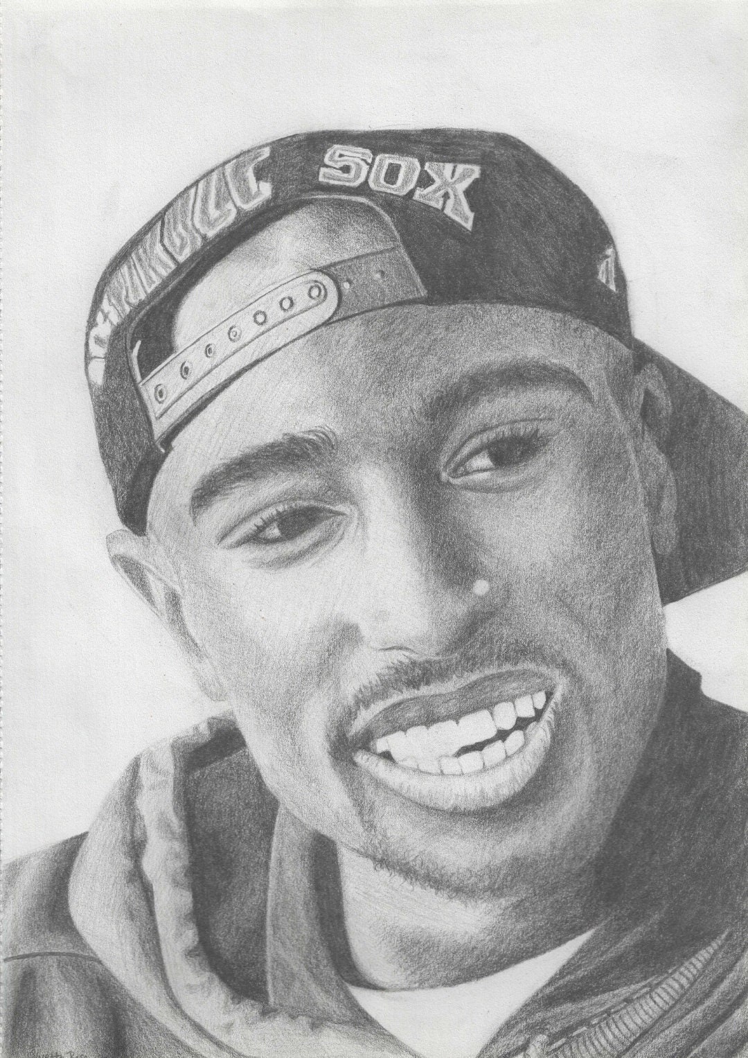 2 Pac Limited Edition Portrait Print - A4 - Etsy
