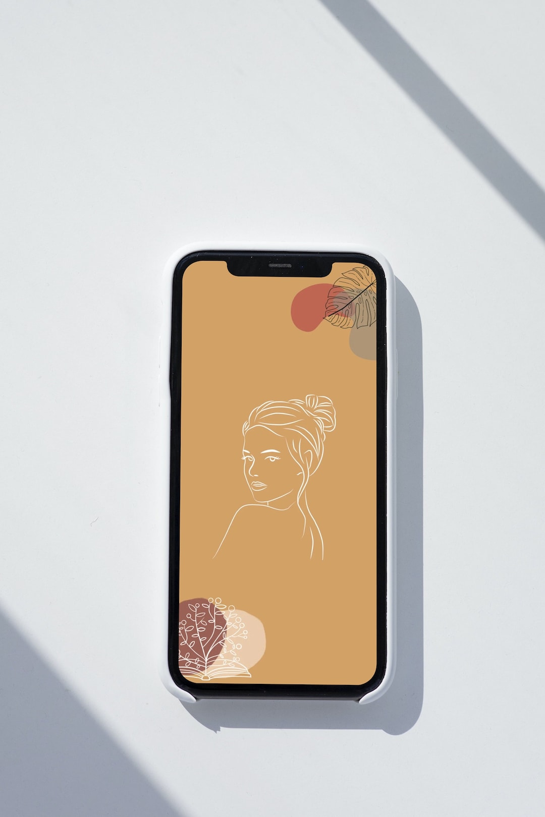 Aesthetic Neutral Phone Wallpaper Boho Phone Wallpaperbeige Etsy