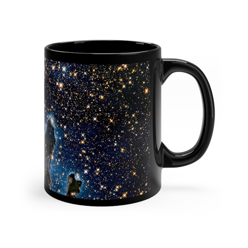 Pillars of Creation Cosmic Black Mug, NASA Hubble Space Telescope Astronomy Coffee Cup, Personalized Gift for Dad, Husband, Boyfriend image 5