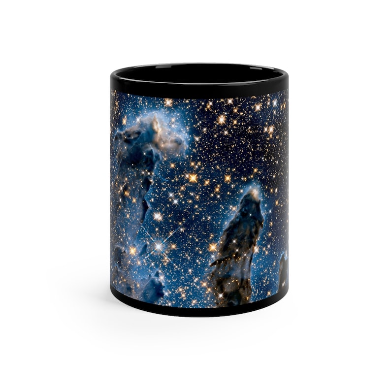 Pillars of Creation Cosmic Black Mug, NASA Hubble Space Telescope Astronomy Coffee Cup, Personalized Gift for Dad, Husband, Boyfriend image 4