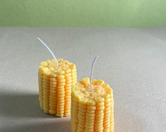 Corn Candle｜Vege Candle ｜Fun candle｜Imitation candle｜Candle gift ｜yellow corn ｜Harvest