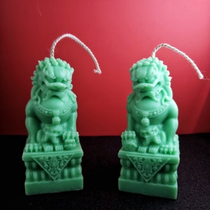 Chinese Lion Guardian of House | Foo Dog Candle | House warming gifts| Chinese Emblem Candle | Chinese style Gifts | Handmade Candle