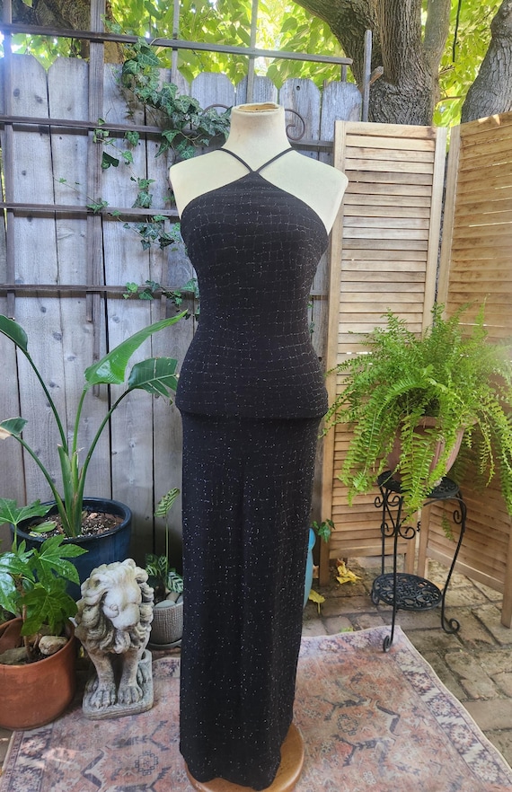 maxi dress body con Black y2k maxi dress body con Black y2k