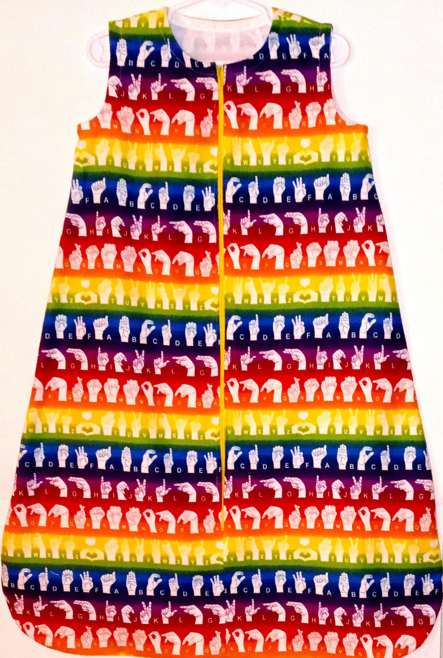 Baby Sleep Sack ASL Alphabet Sleep Sack Lightweight Cotton - Etsy