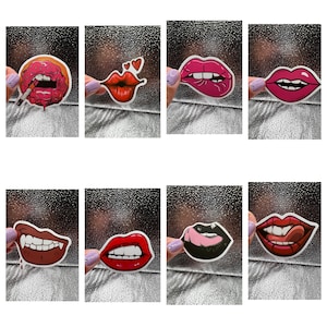 Lips Stickers, Mouth Stickers, Sticker decals