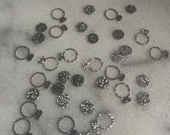 Diamond Ring Confetti, Wedding décor for table setting, confetti, Fun table decor diamond shape confetti