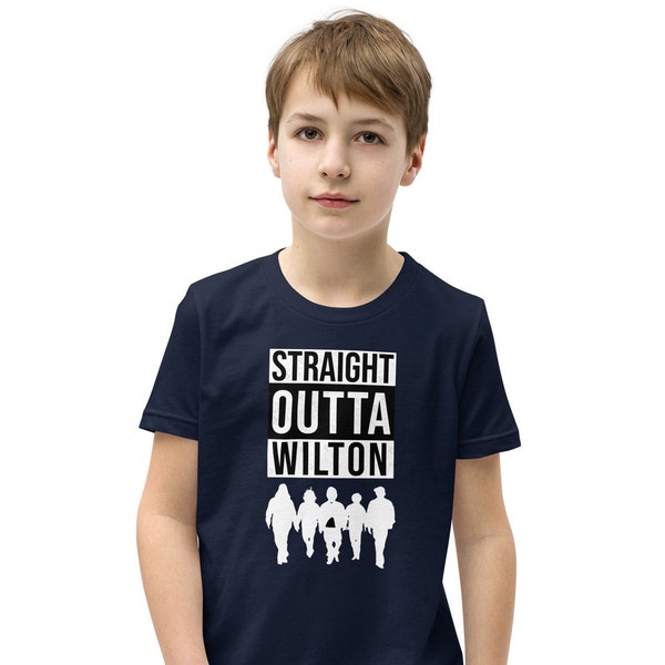 Straight Outta Wilton - Youth Short Sleeve T-Shirt, Goose Inspired