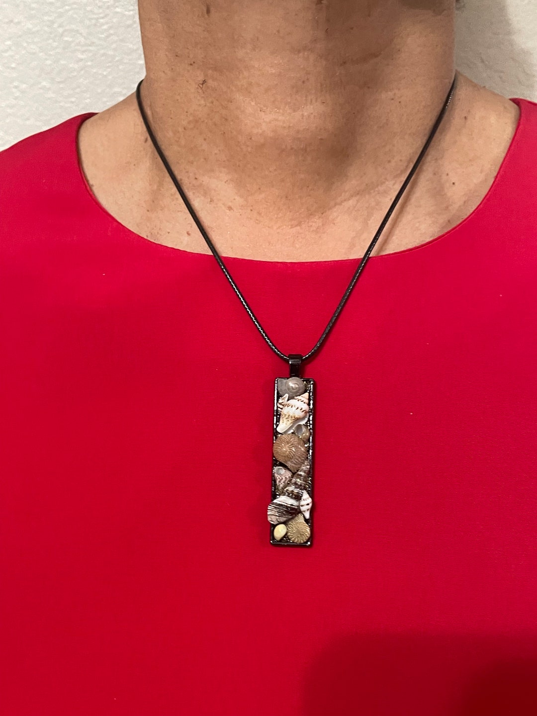 Seashells Pendant, Handmade Necklace, Pendant Necklace, Seashell