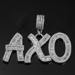 Pingente personalizado Bock Letter Iced-Out com corrente feito sob encomenda por AkiraIce