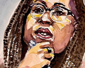 Ketanji Brown Jackson Portrait | Original Watercolor Art