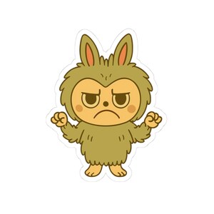 Cute Labubu Monster Stickers, Fun Vinyl Decal for Laptops, Scrapbooking & Journals, Kids Party Favor Supplies