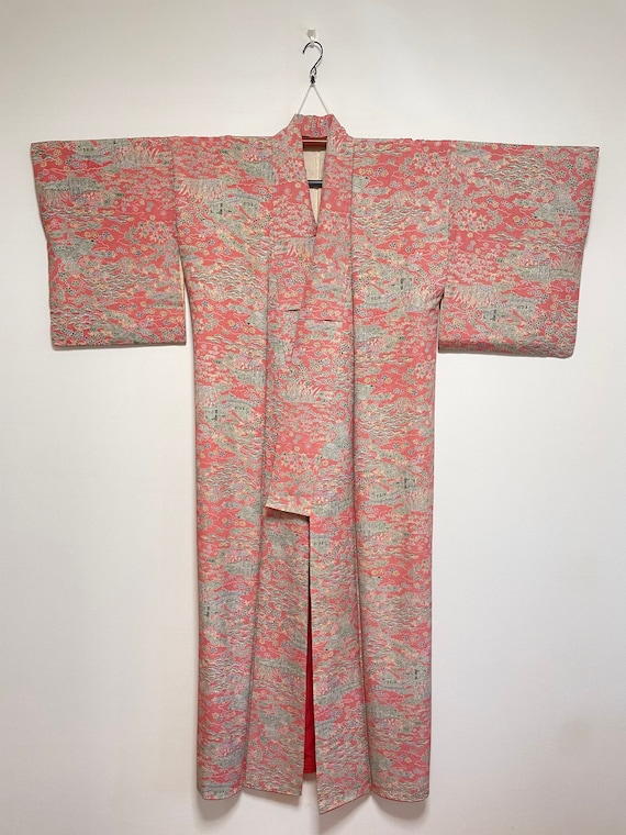 Vintage Kimono from Japan - Komon / Pink