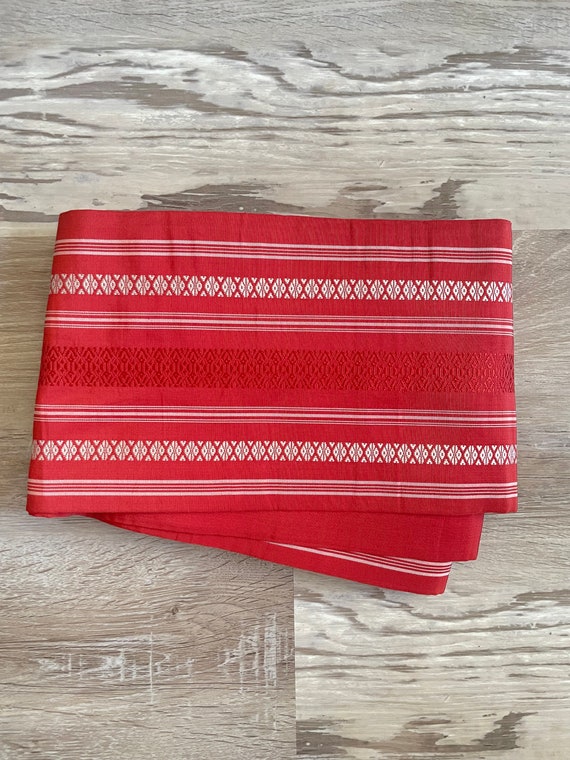 Vintage Kimono Obi Belt Red