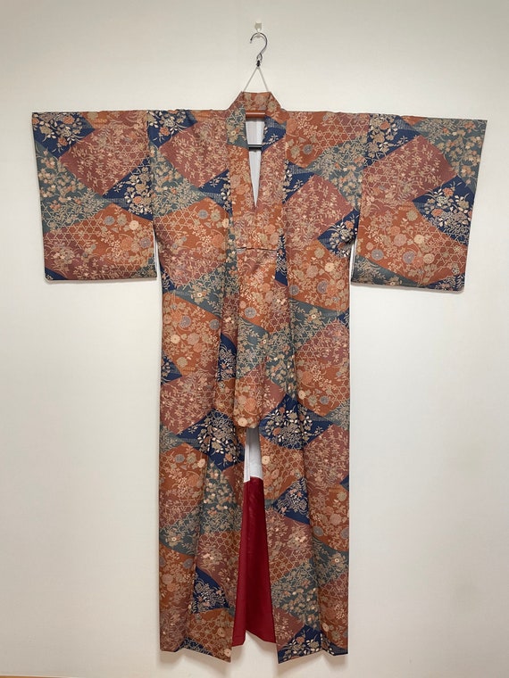 Vintage Kimono from Japan - Komon / Brown - image 1