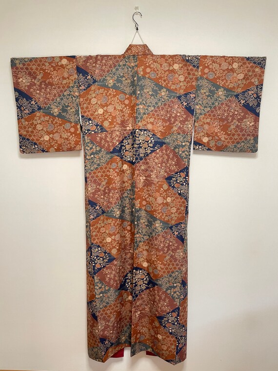 Vintage Kimono from Japan - Komon / Brown - image 2