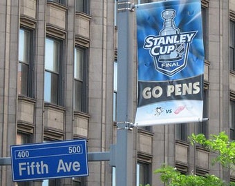 1991 Penguins Stanley Cup Champs, City of Pittsburgh street banner
