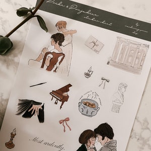 Pride and Prejudice Sticker Sheet