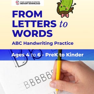 Alphabet Handwriting Practice Worksheets | Letter Tracing and Formation PDF for Kindergarten (Ages 4–6)
