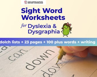 Sight Word Worksheets Bundle – Dolch Reading Fluency Practice for Kindergarten through 5th Grade