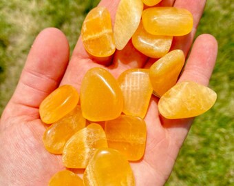 Orange Calcite - Reiki Infused - Sacral Chakra - Chakra Balancing- Reproductive System -