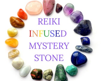 Mystery Box Reiki Infused Stone- Personalized Intentions Available For Your Crystal- Healing - Wellness - Chakra Balancing- Love - Wealth