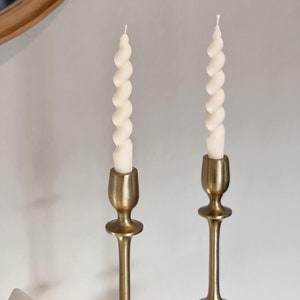 Swirl Taper Candle, Twisted Taper Candle, Mother’s Day Gift, Gift for Her, Home Decor, Minimalist Candles