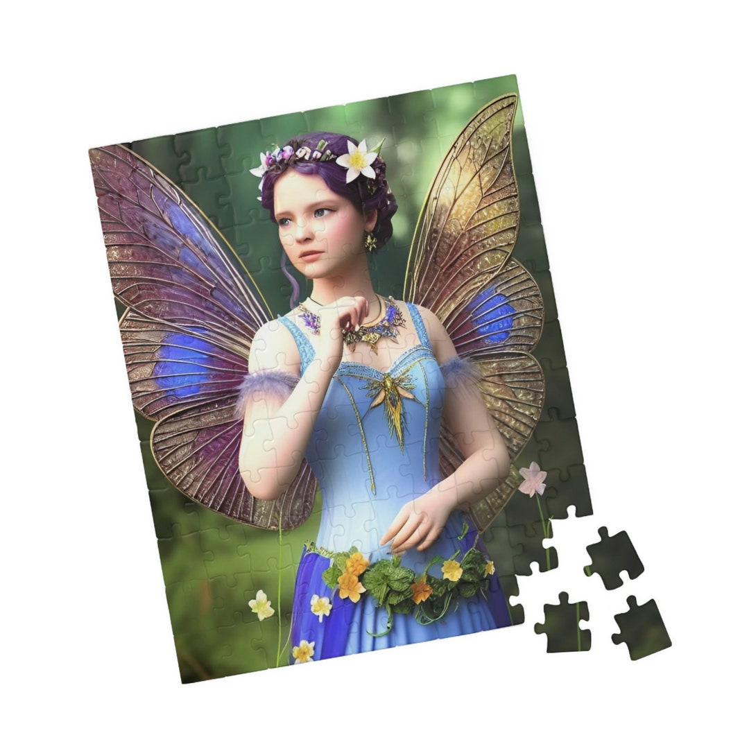 Fantasy Art Jigsaw Puzzle Fairy Queen Family Adult Unique Etsy