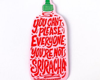 Sriracha-sticker | Leuke sticker | Laptopsticker | Waterflessticker | humor | Geschenk