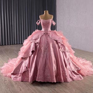 CinderellaLiveAction,  Fairytale Corset Wedding Handmade Gown Princess style for a Bride Custom-Made,Disney Inspired Ball Gown