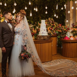 Elegant Aline Colorful Lace Wedding Dress, Off the Shoulder Sleeves/ Casual Wedding gown with Sweatheart neckline Garden wedding dress