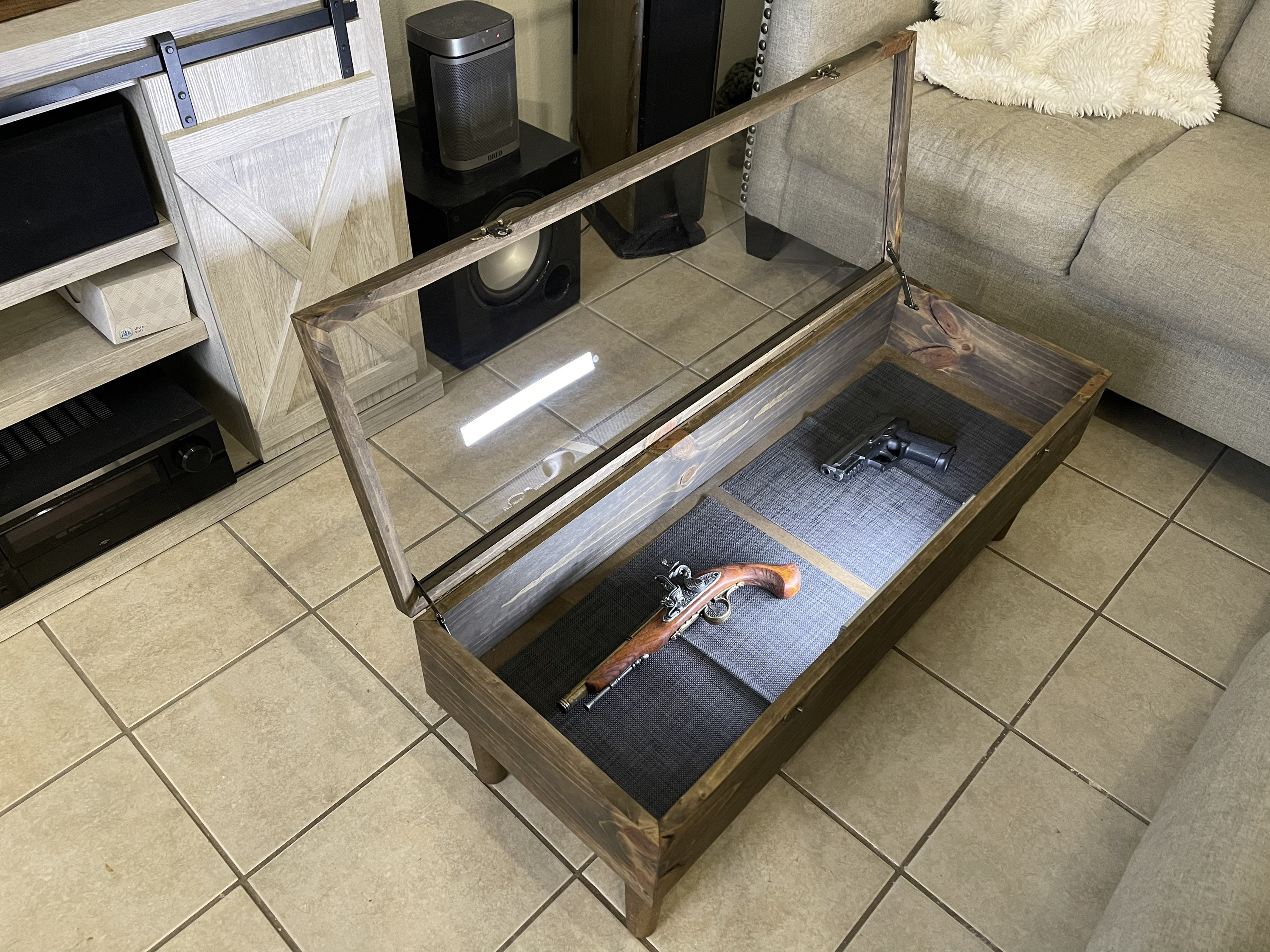 Coffee Table Gun Case