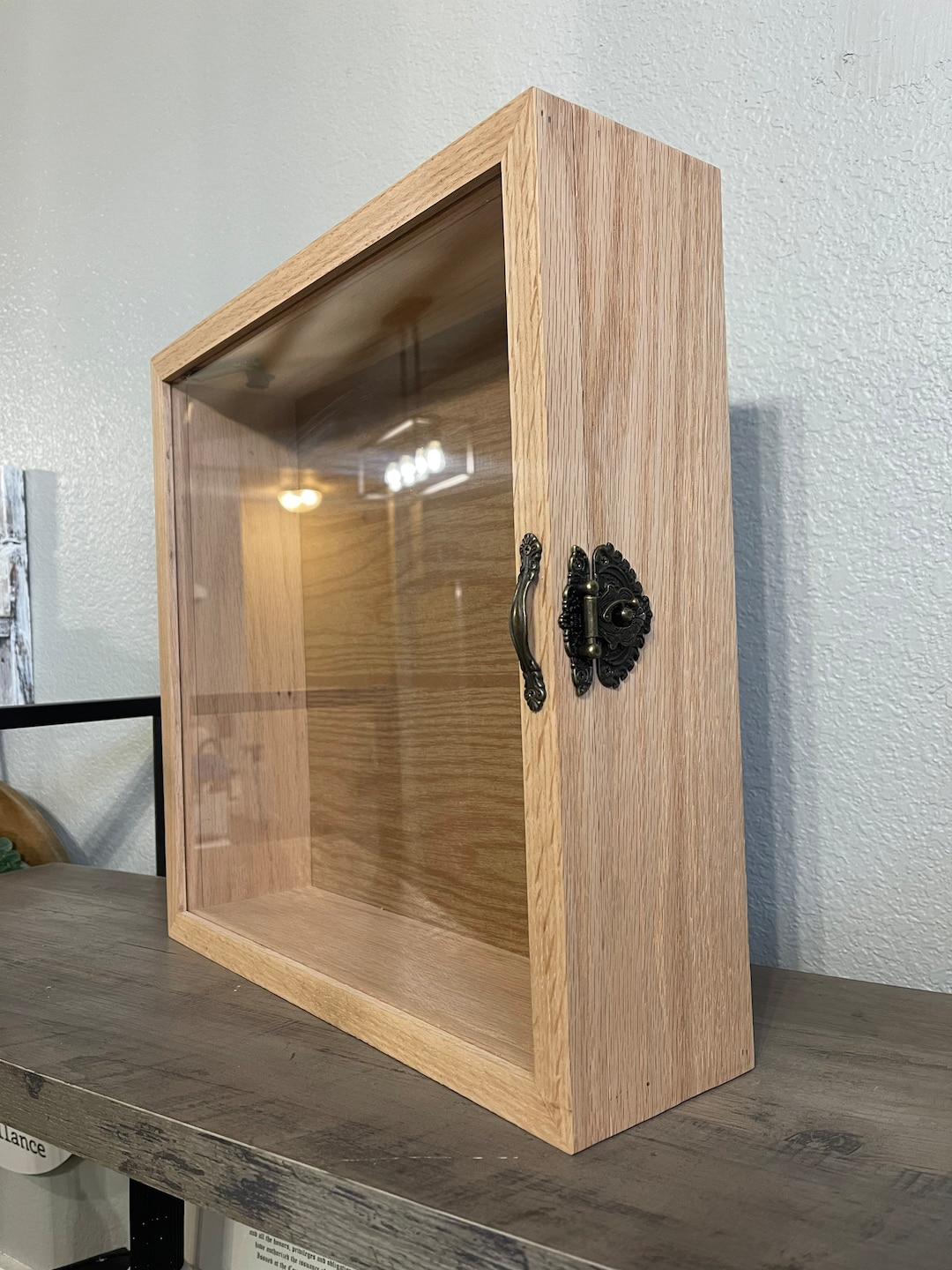 Custom Shadow Box With Lid 11x14x3 Natural Oak CUSTOM Etsy