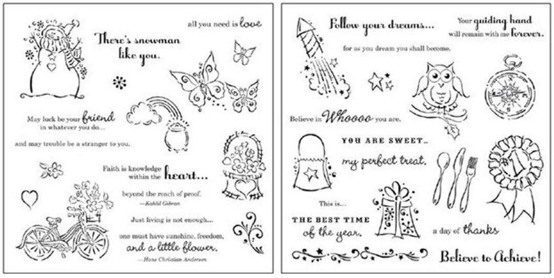 Close to My Heart Stamp Set Etsy