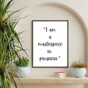 Enneagram 4 Printable Poster: Masterpiece in Progress (Digital Download)