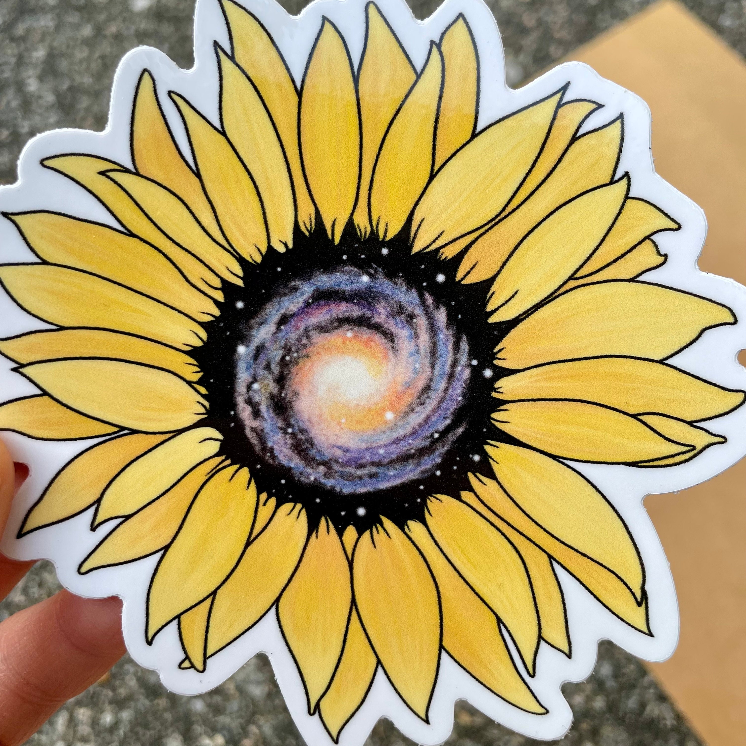Sequense Sticker Sunflower Sticker Fibonacci Sequence Spiral Galaxy Sticker Cosmic Gift ...