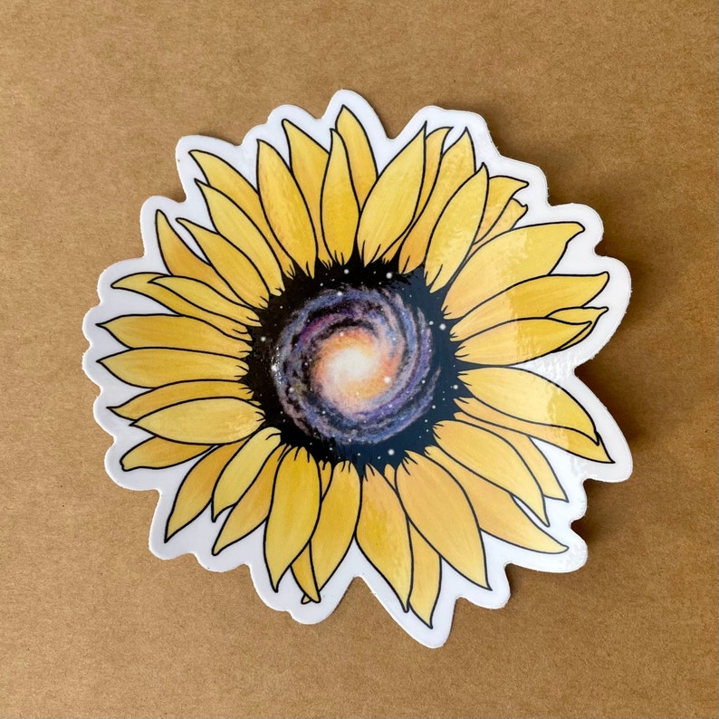 Sequense Sticker Sunflower Sticker Fibonacci Sequence Spiral Galaxy Sticker Cosmic Gift ...