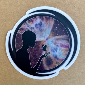 Nebula Sticker-Butterfly Nebula Art Spaceship Sticker For Space Lover Sticker For Scientist STEM Gift Galaxy  Sticker Space Travel
