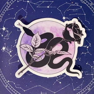 Schlangen-Aufkleber im Cosmic Snake Design