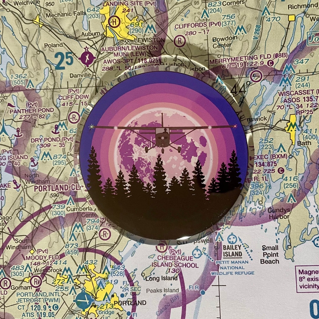 Aviation Pin Cessna 172 Pin Night Flight Design For Pilot Gift For