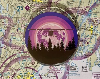 Cessna 172 Pin: Night Flight Aviation Gift