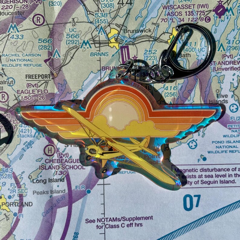 Piper Cub Keychain-aviation Keychain Gift for Pilot - Etsy