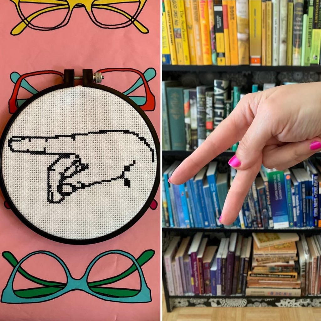 Letter P in American Sign Language (ASL) - Cross Stitch Pattern - PDF ...
