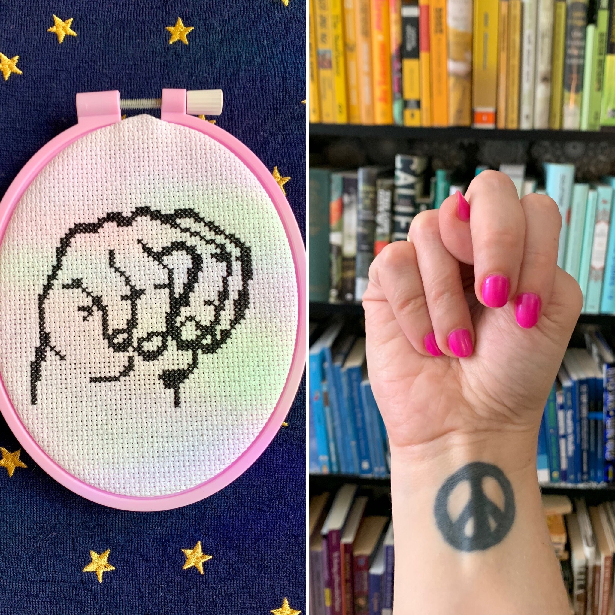 Letter N in American Sign Language (ASL) - Cross Stitch Pattern - PDF ...