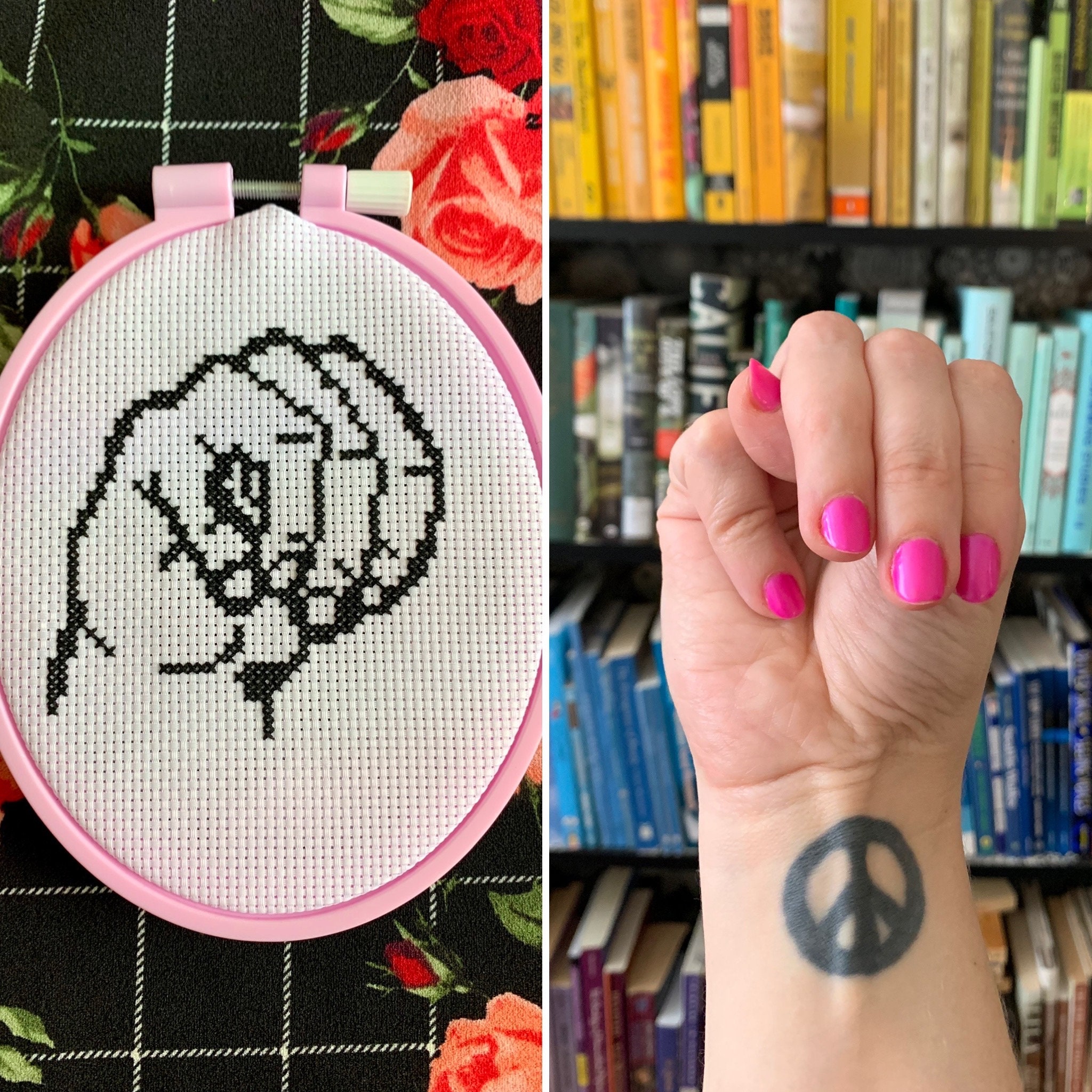 Letter M in American Sign Language (ASL) - Cross Stitch Pattern - PDF ...