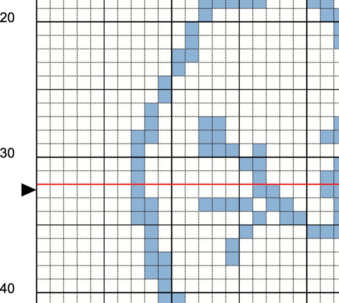 Letter T in American Sign Language (ASL) - Cross Stitch Pattern - PDF ...